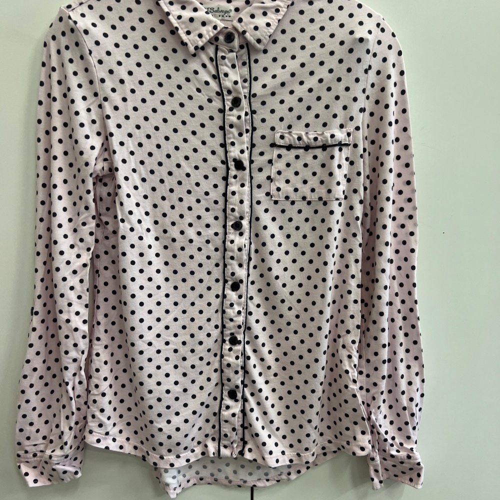 PJ Salvage- Women's PJ SET- Size XS-Pink w/Black Polka-Dots - Picture 8 of 9
